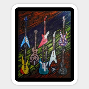 Electric Guitar Collection Sticker